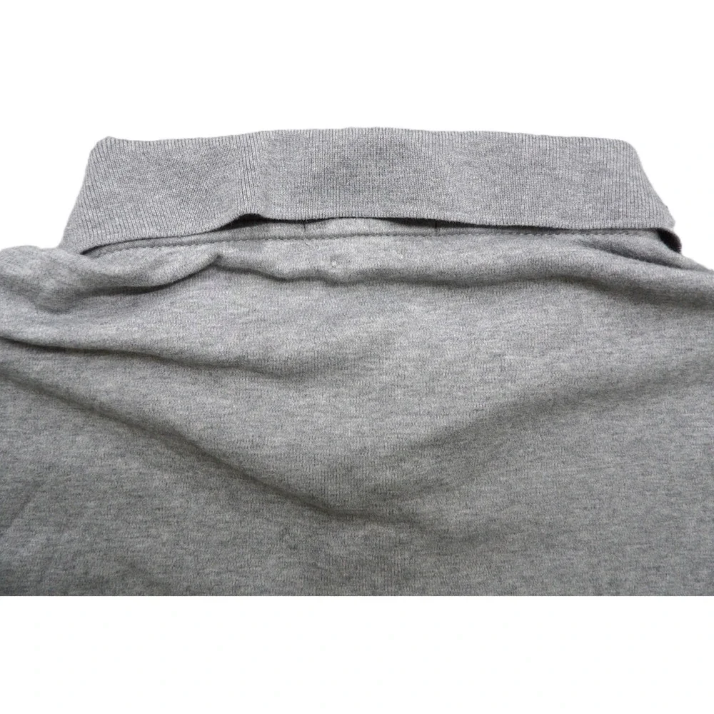 Polo Ralph Lauren Classic Fit Gray Cotton Shirt Men XXL Short Sleeves Flesh Pony